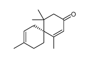 (6R)-1,5,5,9-tetramethylspiro[5.5]undeca-1,9-dien-3-one结构式