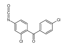 (2-chloro-4-isocyanatophenyl)-(4-chlorophenyl)methanone结构式