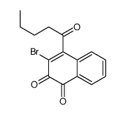 3-bromo-4-pentanoylnaphthalene-1,2-dione Structure