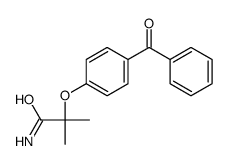 2-(4-benzoylphenoxy)-2-methylpropanamide结构式