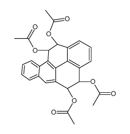 [(4R,5S,11S,12R)-5,11,12-triacetyloxy-4,5,11,12-tetrahydrobenzo[a]pyren-4-yl] acetate结构式