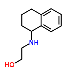 2-(1,2,3,4-TETRAHYDRO-NAPHTHALEN-1-YLAMINO)-ETHANOL结构式