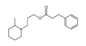 3-Phenylpropanoic acid 3-(2-methylpiperidino)propyl ester结构式