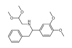 N-(α-Benzylveratryl)-aminoacetaldehyd-dimethylacetal Structure