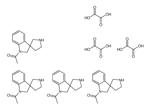 oxalic acid,1-spiro[2H-indole-3,3'-pyrrolidine]-1-ylethanone Structure