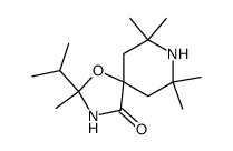 2-isopropyl-2,7,7,9,9-pentamethyl-1-oxa-3,8-diaza-spiro[4.5]decan-4-one Structure