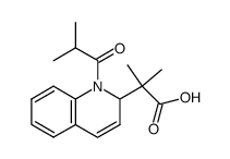 2-(1-isobutyryl-1,2-dihydro-quinolin-2-yl)-2-methyl-propionic acid Structure