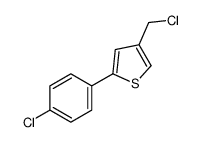 4-(chloromethyl)-2-(4-chlorophenyl)thiophene结构式