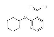 2-(cyclohexyloxy)nicotinic acid Structure