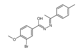 3-bromo-4-methoxy-N-[1-(4-methylphenyl)ethylideneamino]benzamide Structure