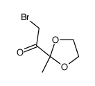 Ethanone, 2-bromo-1-(2-methyl-1,3-dioxolan-2-yl)- (9CI)结构式