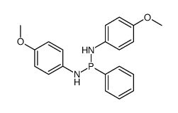 N,N'-bis(p-methoxyphenyl)-P-phenylphosphonous diamide结构式