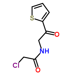 2-Chloro-N-[2-oxo-2-(2-thienyl)ethyl]acetamide结构式