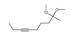 8,8-Dimethoxy-3-nonyne结构式