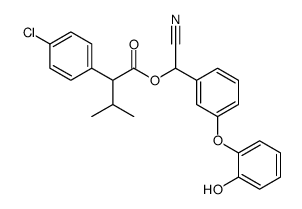 [cyano-[3-(2-hydroxyphenoxy)phenyl]methyl] 2-(4-chlorophenyl)-3-methylbutanoate Structure