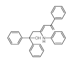 (Z)-3-anilino-5-hydroxy-1,5,5-triphenyl-pent-2-en-1-one Structure