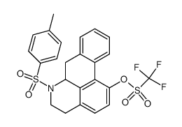 6-tosyl-5,6,6a,7-tetrahydro-4H-dibenzo[de,g]quinolin-1-yl trifluoromethanesulfonate结构式