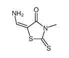5-(Aminomethylene)-3-methyl-2-thioxothiazolidin-4-one Structure