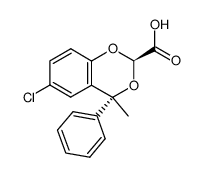 Acide (chloro-6 methyl-4 phenyl-4 (4H) benzodioxine-(1,3)) carboxyliqu e-2 cis [French] picture