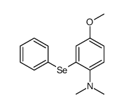 2-(dimethylamino)-5-methoxyphenyl phenyl selenide结构式