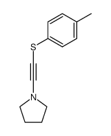 1-((p-tolylthio)ethynyl)pyrrolidine结构式