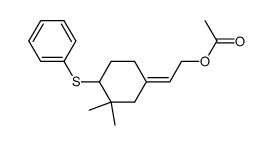 1-acetoxy-6-phenylthio-2-ochtodene结构式