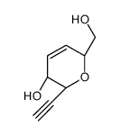 (2R,3R,6S)-2-ethynyl-6-(hydroxymethyl)-3,6-dihydro-2H-pyran-3-ol Structure