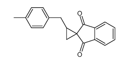 2-(4-methylbenzyl)spiro[cyclopropane-1,2'-indene]-1',3'-dione Structure