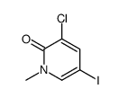 2(1H)-Pyridinone, 3-chloro-5-iodo-1-methyl- structure