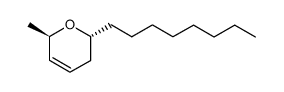 trans-5,6-dihydro-2-methyl-6-octyl-2H-pyrane Structure