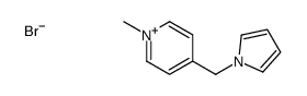 1-methyl-4-(pyrrol-1-ylmethyl)pyridin-1-ium,bromide结构式