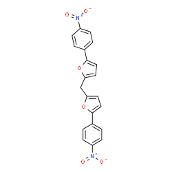 2-(4-nitrophenyl)-5-[[5-(4-nitrophenyl)furan-2-yl]methyl]furan结构式