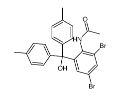 N-(2,4-dibromo-6-(hydroxydi-p-tolylmethyl)phenyl)acetamide Structure