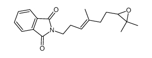 2-[(E)-6-(3,3-Dimethyl-oxiranyl)-4-methyl-hex-3-enyl]-isoindole-1,3-dione结构式