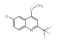 6-Bromo-4-methoxy-2-(trifluoromethyl)quinoline structure