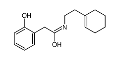 N-[2-(cyclohexen-1-yl)ethyl]-2-(2-hydroxyphenyl)acetamide结构式