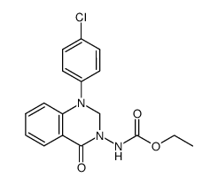 [1-(4-Chloro-phenyl)-4-oxo-1,4-dihydro-2H-quinazolin-3-yl]-carbamic acid ethyl ester Structure