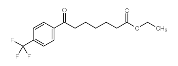 ETHYL 7-OXO-7-(4-TRIFLUOROMETHYLPHENYL)HEPTANOATE结构式