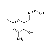 N-[(3-amino-2-hydroxy-5-methylphenyl)methyl]acetamide Structure