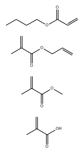 2-Propenoicacid,2-methyl-,polymerwithbutyl2-propenoate,methyl2-methyl-2-propenoateand2-propenyl2-methyl-2-propenoate Structure