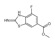 methyl 2-amino-4-fluoro-1,3-benzothiazole-6-carboxylate Structure