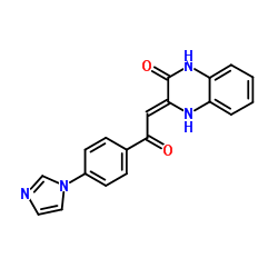 (3Z)-3-{2-[4-(1H-Imidazol-1-yl)phenyl]-2-oxoethyliden}-3,4-dihydro-2(1H)-chinoxalinon Structure