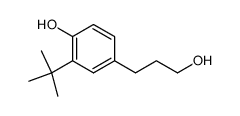 2-tert-butyl-4-(3-hydroxypropyl)phenol Structure