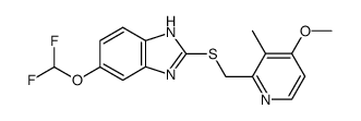 5-Difluoromethoxy-2-(4-methoxy-3-methyl-pyridin-2-ylmethylsulfanyl)-1H-benzoimidazole Structure
