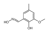 2-hydroxy-3-methoxy-5-methyl-benzaldehyde-oxime Structure