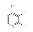 4-溴-3-氯-2-氟吡啶结构式