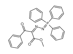 3-oxo-3-phenyl-2-(triphenylphosphoranylidene-hydrazono)-propionic acid methyl ester结构式