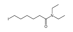 N,N-diethyl-6-iodohexanamide结构式