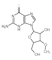 9H-Purine-6-thiol,2-amino-9-(3-O-methyl-b-D-ribofuranosyl)- (8CI) picture