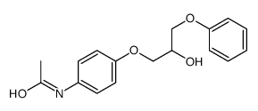 N-[4-(2-hydroxy-3-phenoxypropoxy)phenyl]acetamide结构式